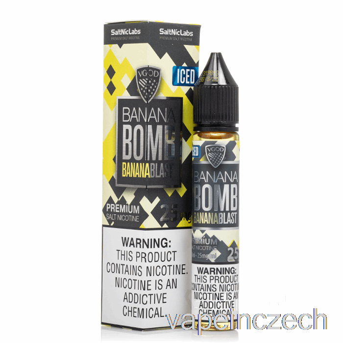 Ledový Banánový Výbuch - Vgod Saltnic - 30 Ml 25mg Vape Bez Nikotinu